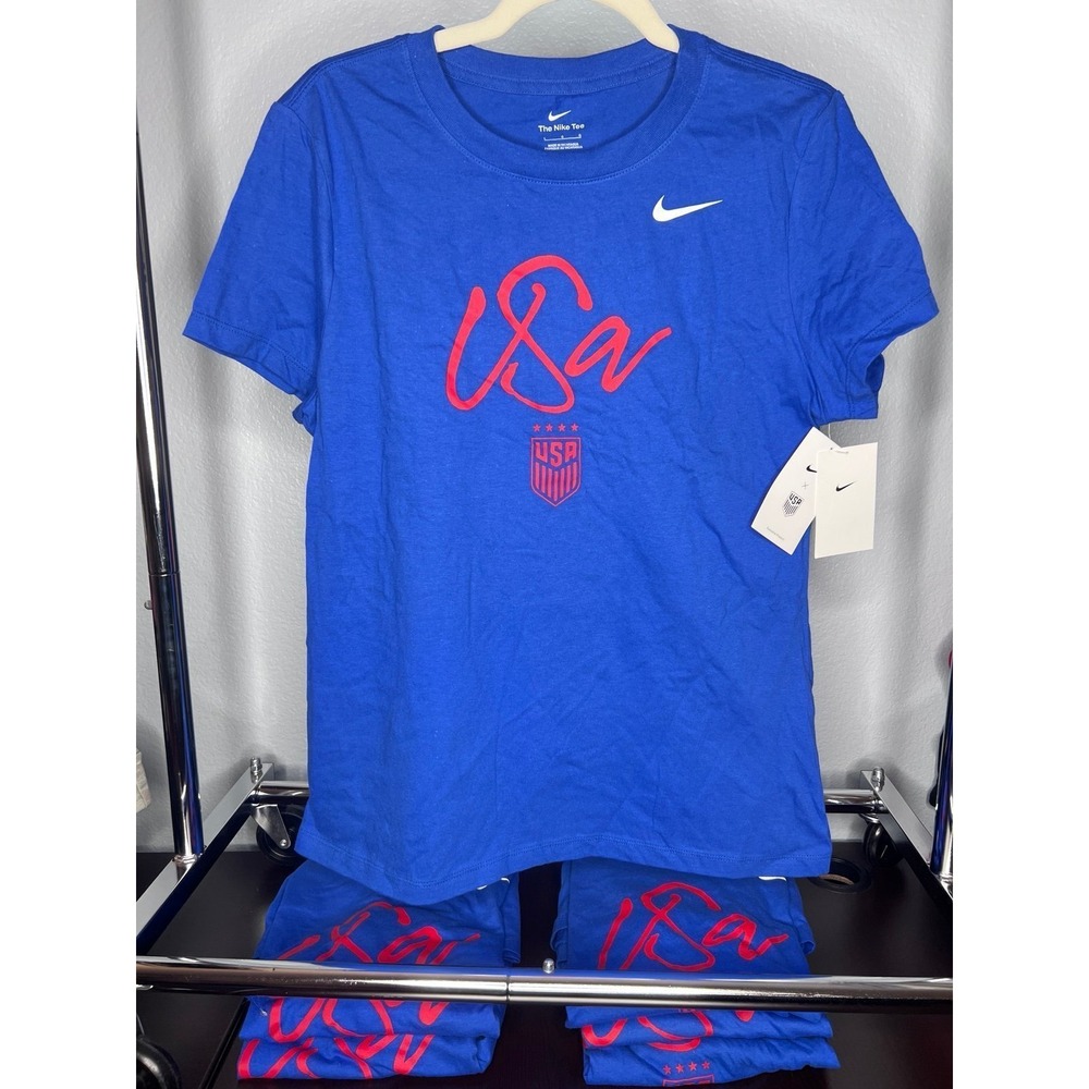 Nike Women's USA Soccer Core SS Game Royal Blue T-Shirt - Size Med